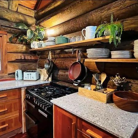 Coromandel Secluded Log Cabin Retreat Hikuai Bagian luar foto